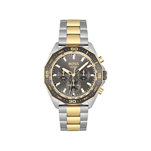 Boss orologio con cronografo al quarzo da uomo con cinturino in acciaio inossidabile bicolore - 1513974