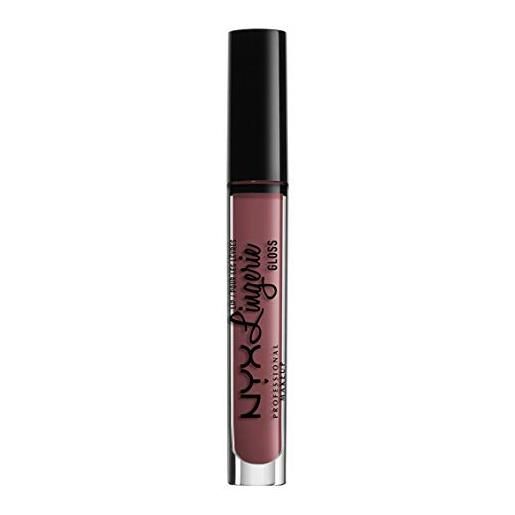 NYX PROFESSIONAL MAKEUP rossetto tinta labbra lip lingerie gloss, honeymoon, taglia unica