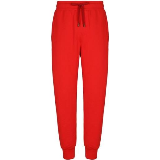 Dolce & Gabbana pantaloni sportivi con coulisse - rosso
