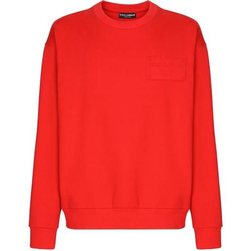 Dolce & Gabbana maglione con applicazione - rosso