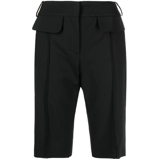 0711 tailored knee-length shorts - nero