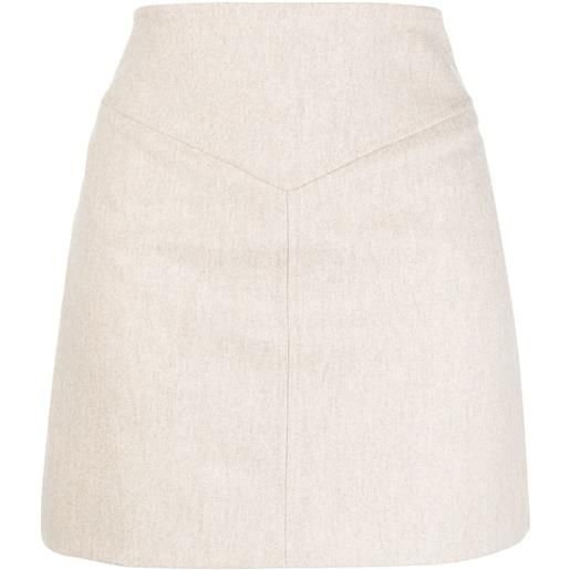 0711 wool-blend mini skirt - toni neutri