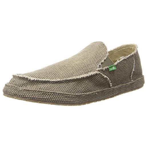 Sanuk rounder slip-on, mocassino uomo, pirata nero, 44.5 eu