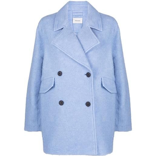Holzweiler cappotto corto doppiopetto - blu