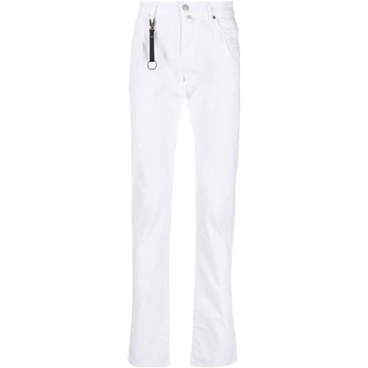 Incotex pantaloni con dettaglio portachiavi - bianco