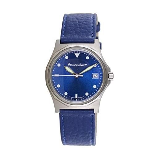 Messerschmitt aristo - orologio da uomo Messerschmitt me-99bl in pelle blu