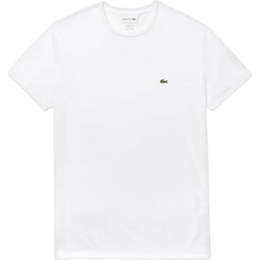 LACOSTE t-shirt classic in pima uomo bianca