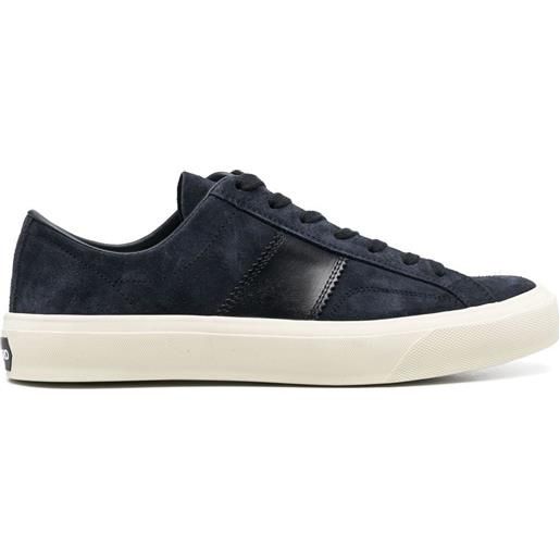 TOM FORD sneakers con applicazione - blu