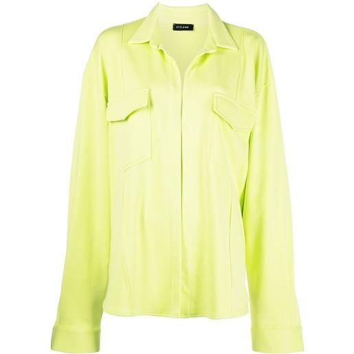 STYLAND giacca-camicia oversize - giallo