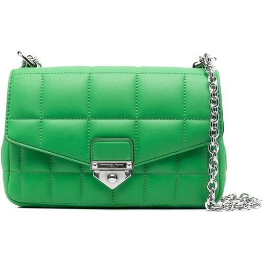 Michael Kors Collection borsa a spalla soho trapuntata - verde