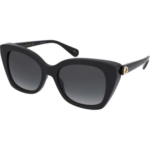 Gucci gg0921s 001 | occhiali da sole graduati o non graduati | prova online | plastica | cat eye | nero | adrialenti