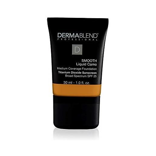 Dermablend smooth liquid camo foundation spf 25-24 hour hydration - buildable, smoothing coverage - never cakey or masky - ideal for normal, dry, and dehydrated skin - 45w honey - 30 ml