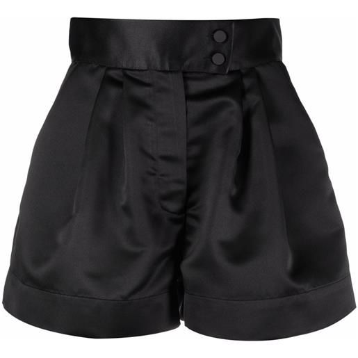 STYLAND shorts a vita alta - nero