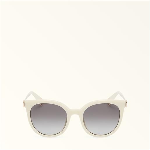 Furla sunglasses sfu625 occhiali da sole perla e grigio chiaro acetato donna