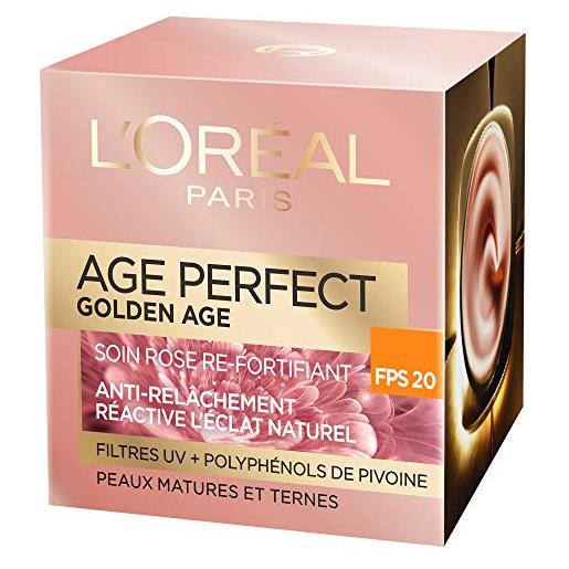 L'Oréal Paris Age Perfect - trattamento di giorno "golden age", cura anti-cedimento e ridensificante, spf 20, da 50 ml