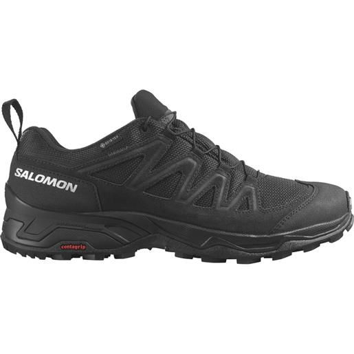 Salomon x-ward leather goretex hiking shoes nero eu 44 2/3 uomo