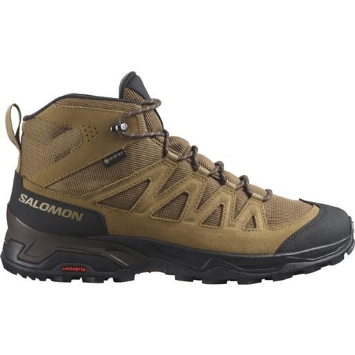 Salomon x-ward leather mid goretex hiking shoes marrone eu 44 2/3 uomo