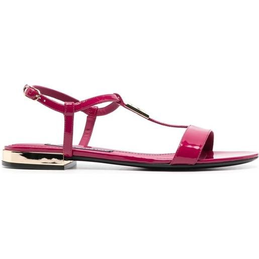 Dolce & Gabbana sandali con cinturino a t - rosa