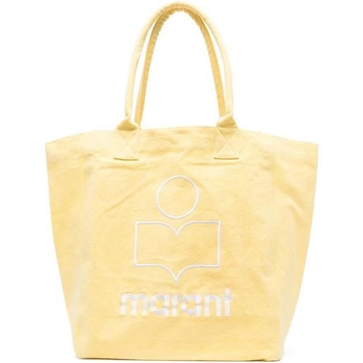 ISABEL MARANT borsa tote con stampa - giallo