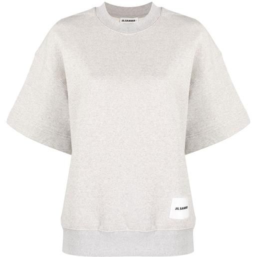 Jil Sander t-shirt con applicazione - grigio
