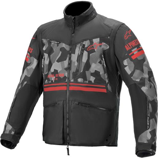 ALPINESTARS - giacca ALPINESTARS - giacca venture r gray camo / rosso fluo