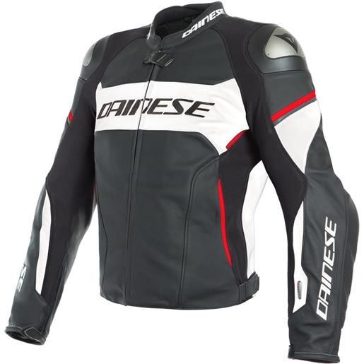 DAINESE - giacca racing 3 d-air nero / bianco / lava-rosso