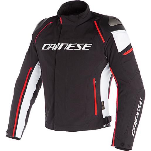 DAINESE - giacca racing 3 d-dry nero / bianco / fluo-rosso