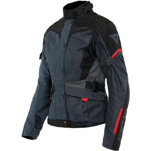 DAINESE - giacca tempest 3 d-dry lady ebony / nero / lava-rosso