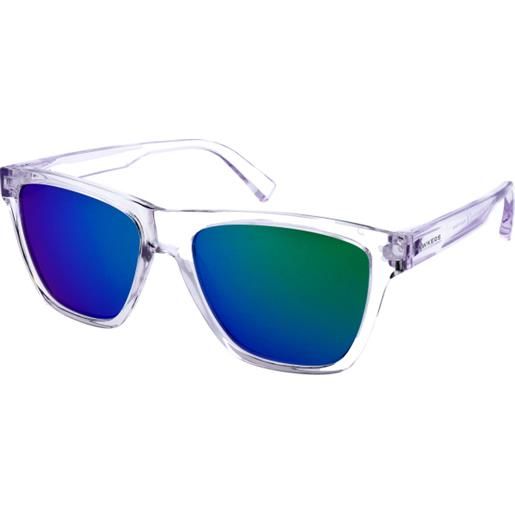 Hawkers air emerald one ls | occhiali da sole graduati o non graduati | unisex | plastica | quadrati | trasparente | adrialenti