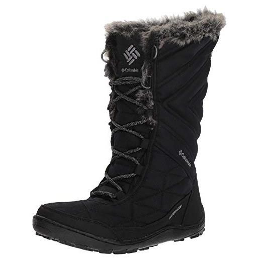 Columbia minx mid iii stivali da neve impermeabili donna, nero (black x khaki ii), 39.5 eu