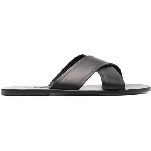 Ancient Greek Sandals sandali slides kritonas - nero