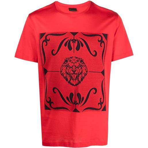 Billionaire t-shirt con stampa grafica - rosso