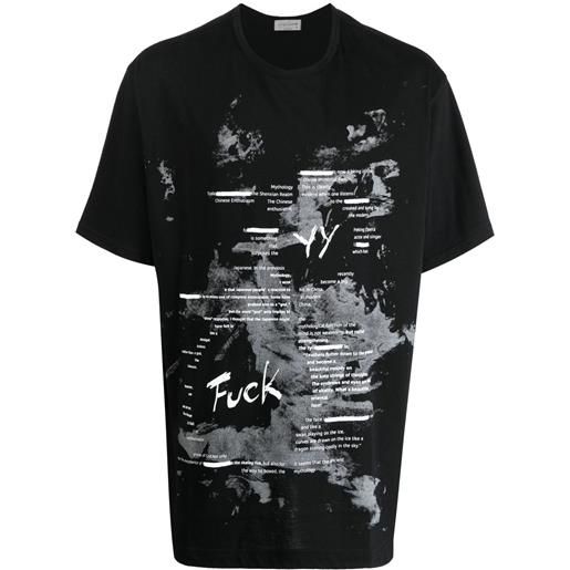 Yohji Yamamoto t-shirt pigment - nero