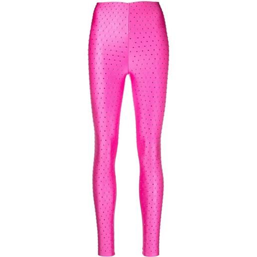 THE ANDAMANE leggings con strass - rosa