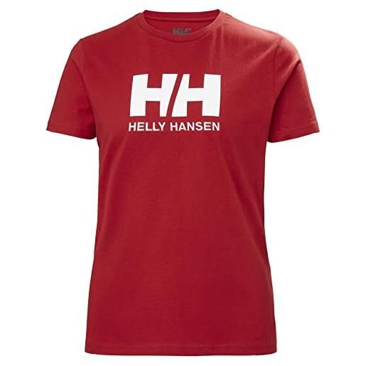 Helly Hansen donna hh logo t-shirt, rosso, s