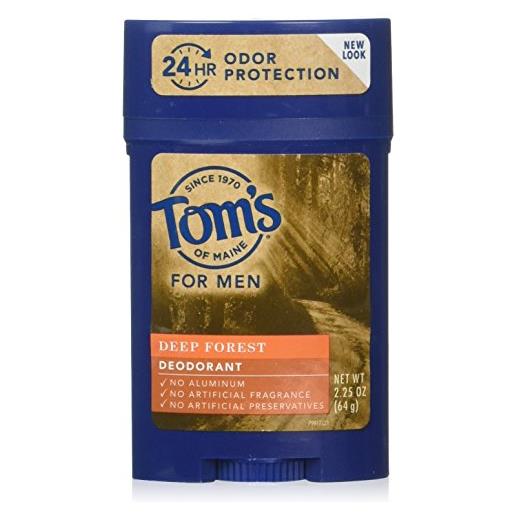 Tom's of maine - wide deodorante stick deep forest tutto naturale lunga durata maschile - 2,25 oz. 