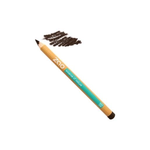 Cosm'etika France Sarl zao organic make up matita multifunzione 552 marrone scuro 1,14 g