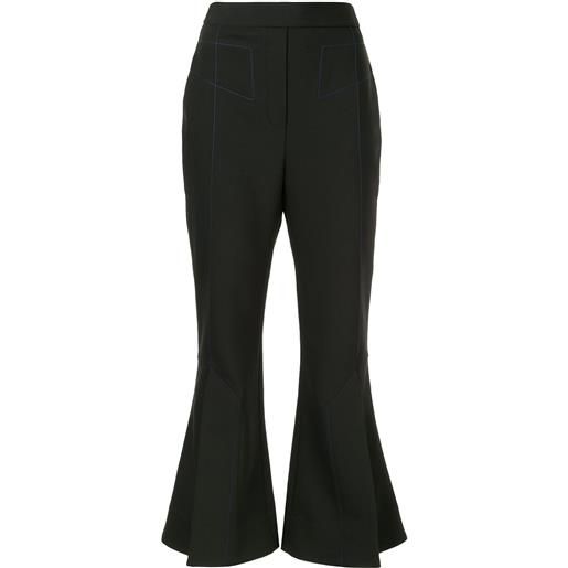 Ellery flared cropped trousers - nero