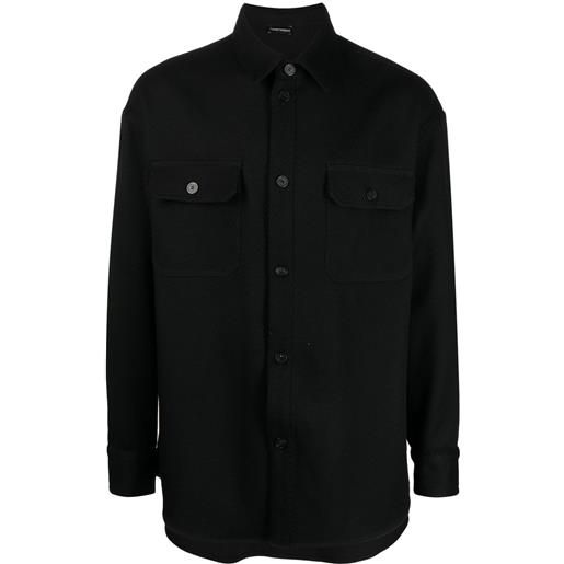 Emporio Armani giacca-camicia - nero