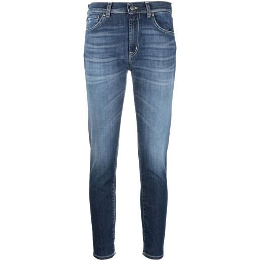 DONDUP jeans skinny a vita alta - blu
