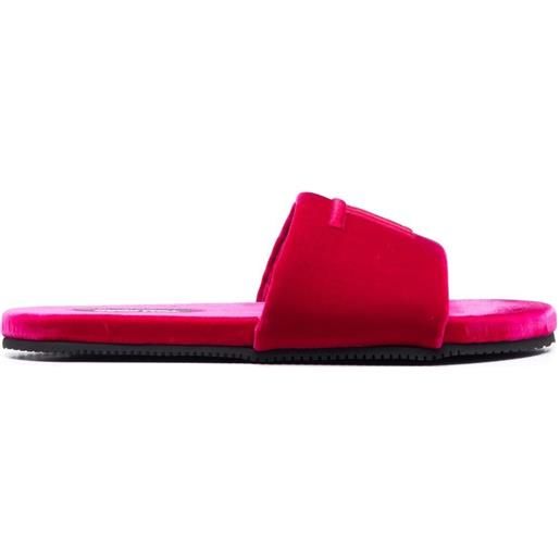 TOM FORD sandali slides con ricamo - rosa