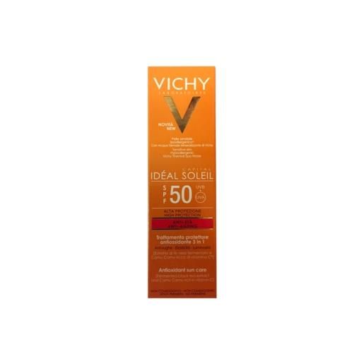 Vichy solari vichy linea ideal soleil spf50+ trattamento anti-età antiossidante viso 50 ml
