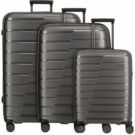 Travelite set di valigie air base 4 roll 3 pz. Grigio