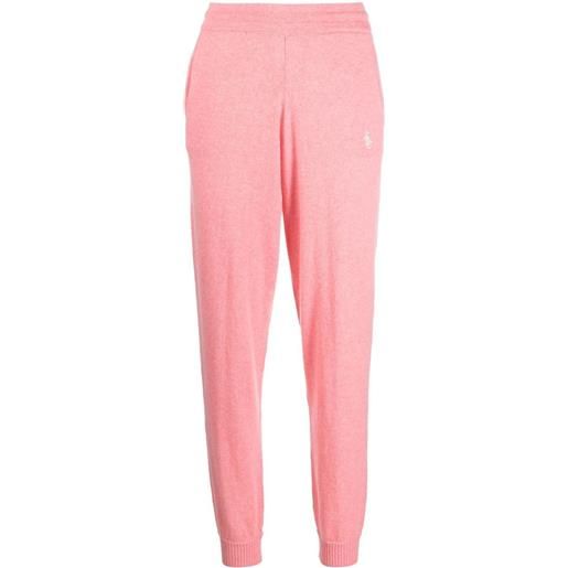 Sporty & Rich pantaloni con ricamo - rosa