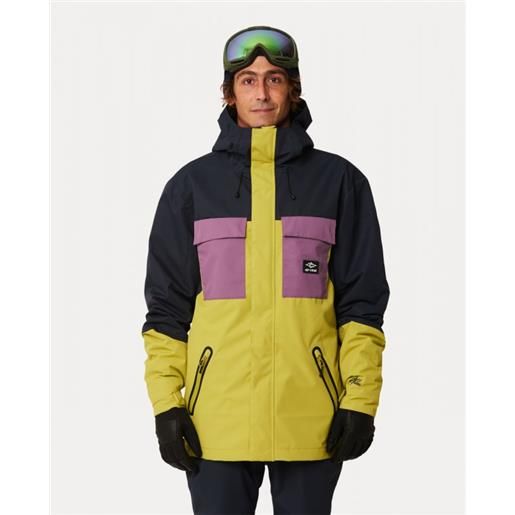 Rip Curl pinnacle jacket navy/giallo acido/lilla uomo