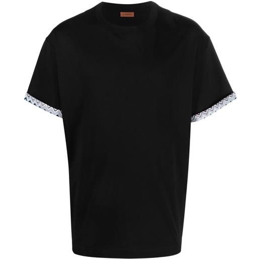 Missoni t-shirt con stampa a zigzag - nero