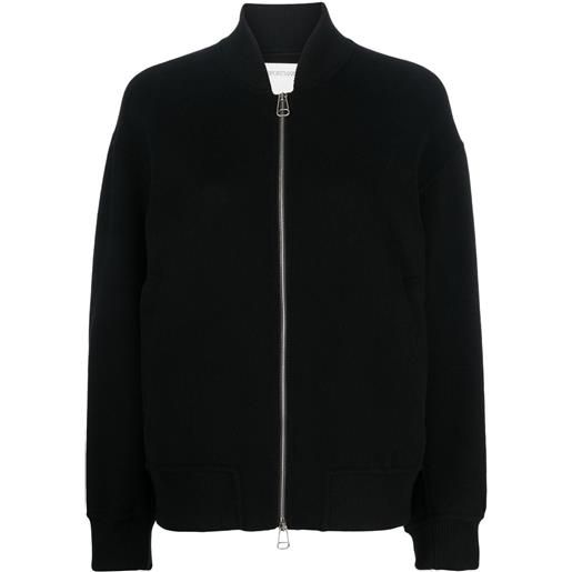 Sportmax giacca liuto2 a collo alto con zip - nero