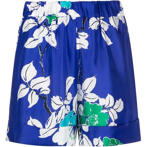 P.A.R.O.S.H. shorts a fiori - blu