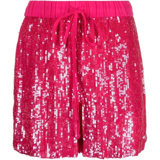 P.A.R.O.S.H. shorts con paillettes - rosa