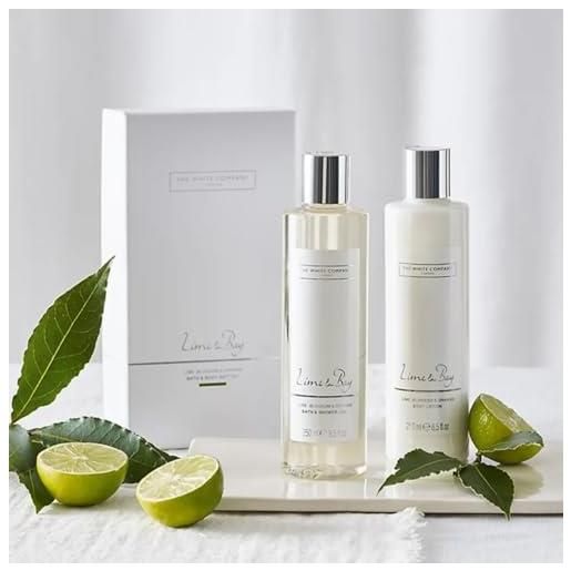 The White Company lime & bay bath & body gift set